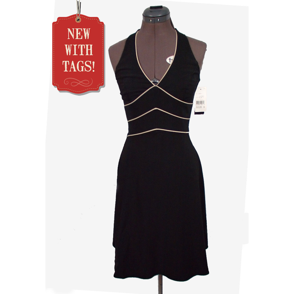 NWT Black Halter Top Dress